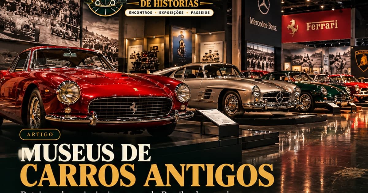 Museus de carros antigos no Brasil: onde ver os clássicos de perto