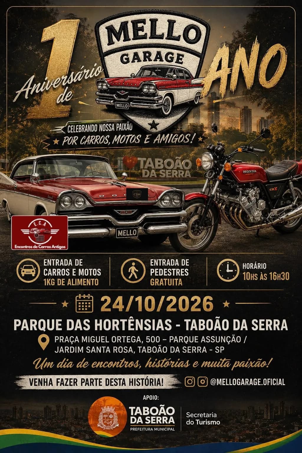 Aniversário de 1 ano Mello Garage - Taboão da Serra, SP