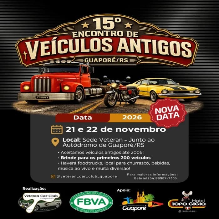 15° Encontro de Veículos Antigos