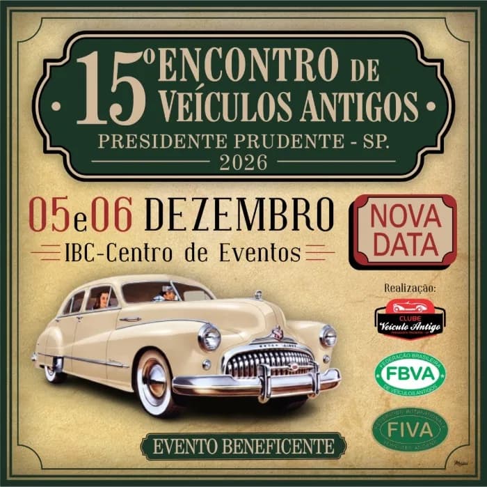 15 Encontro de Carros Antigos de Presidente Prudente