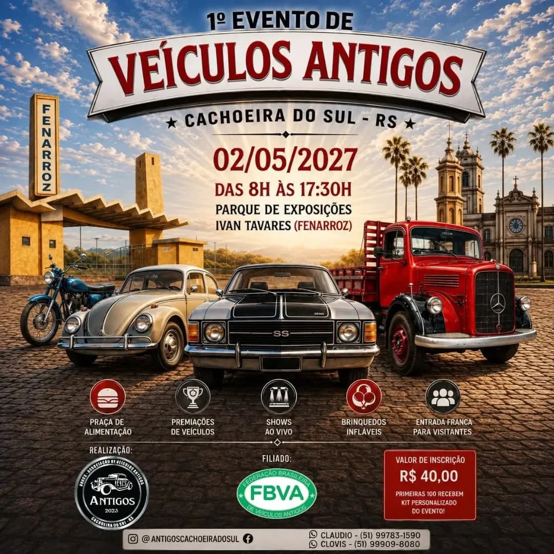 1º Evento de Veículos Antigos