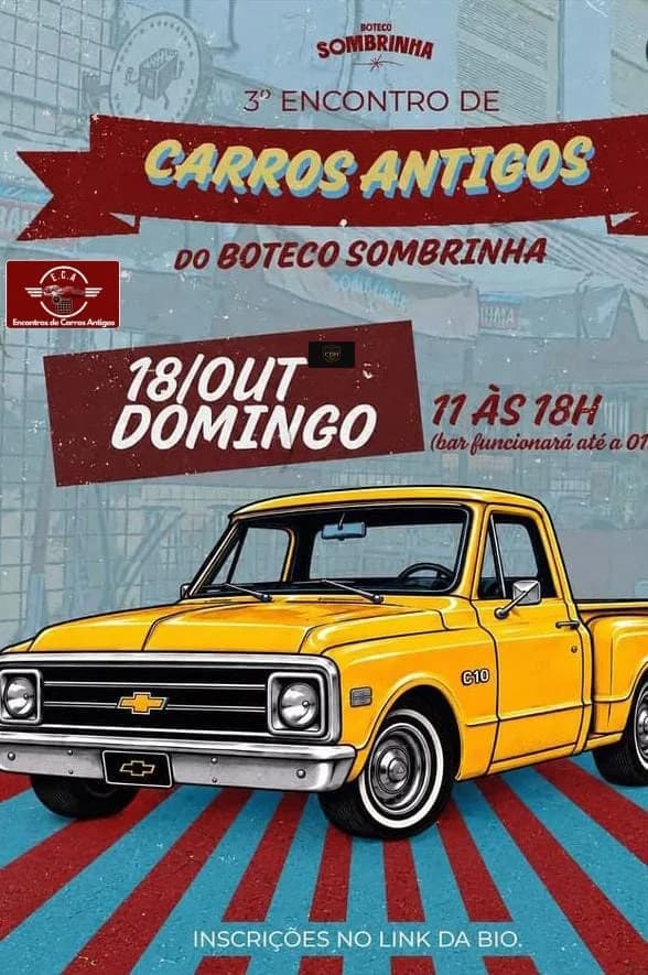 3º encontro de carros antigos do boteco sombrinha - São Paulo, SP