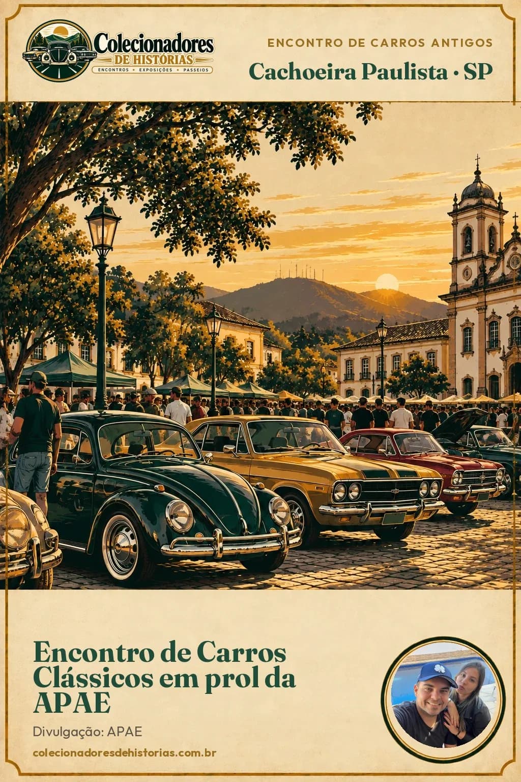 Encontro de Carros Clássicos em prol da APAE