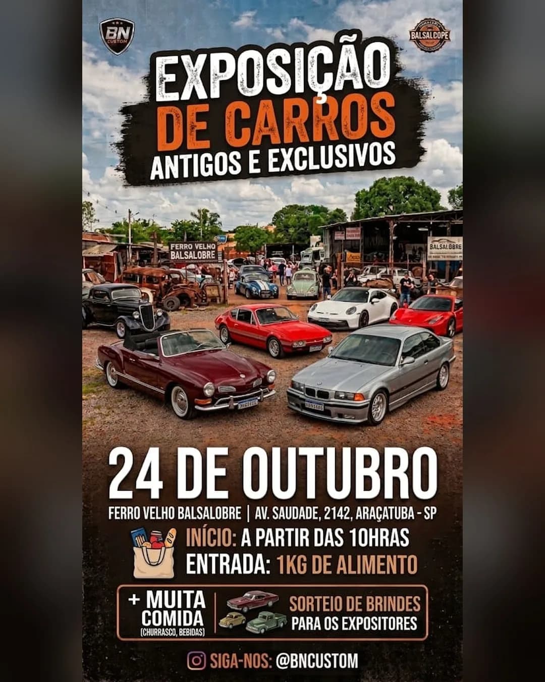 Exposição de Carros Antigos e Exclusivos