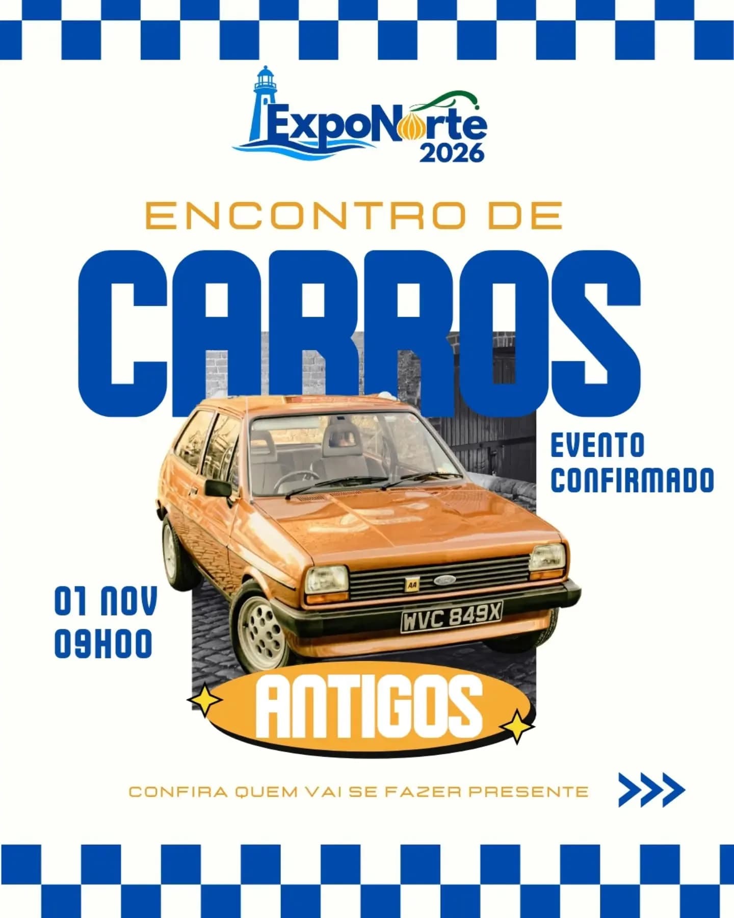 1º Encontro de Carros Antigos na ExpoNorte 2026