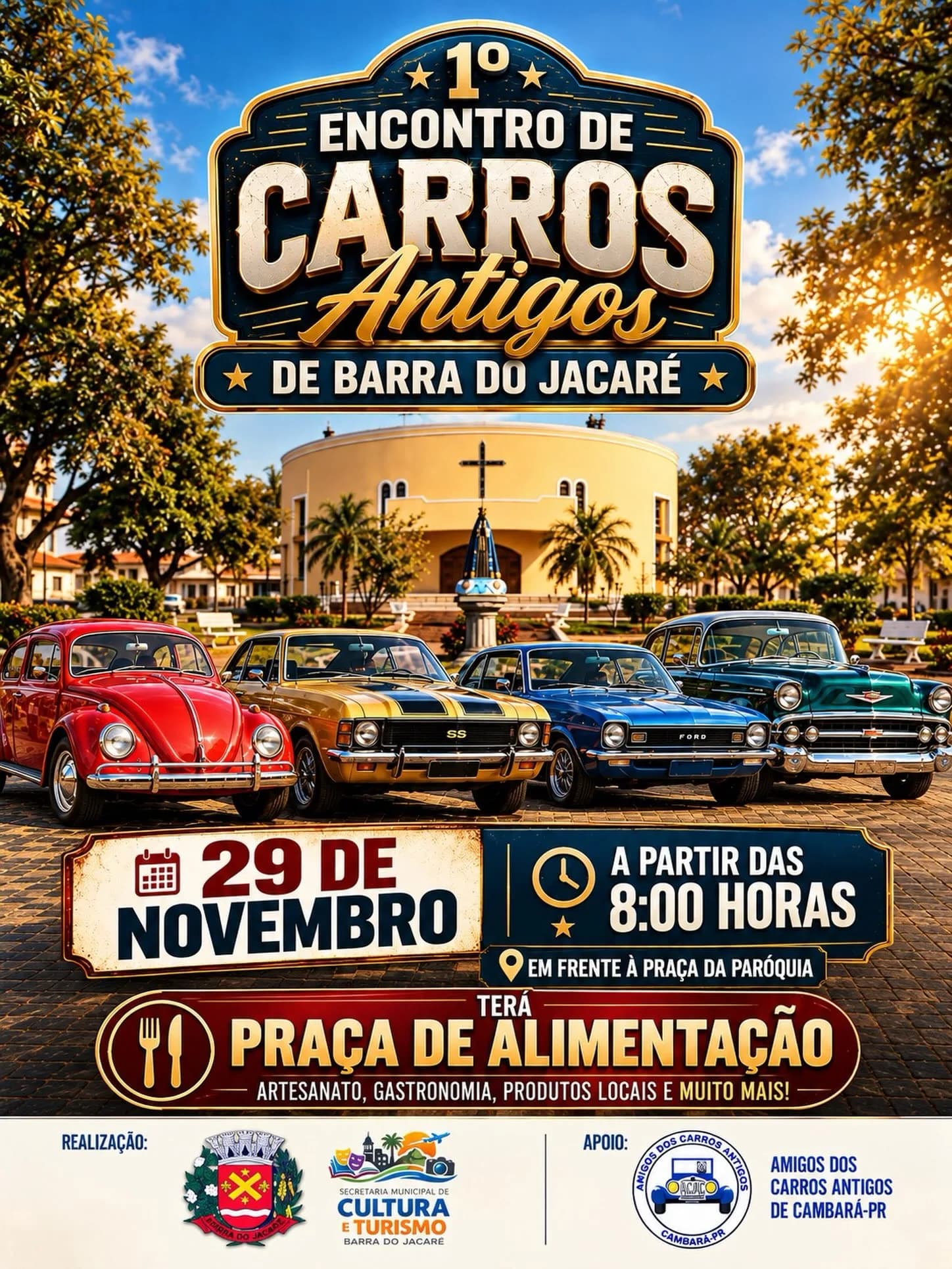 1º Encontro de Carros Antigos de Barra do Jacaré