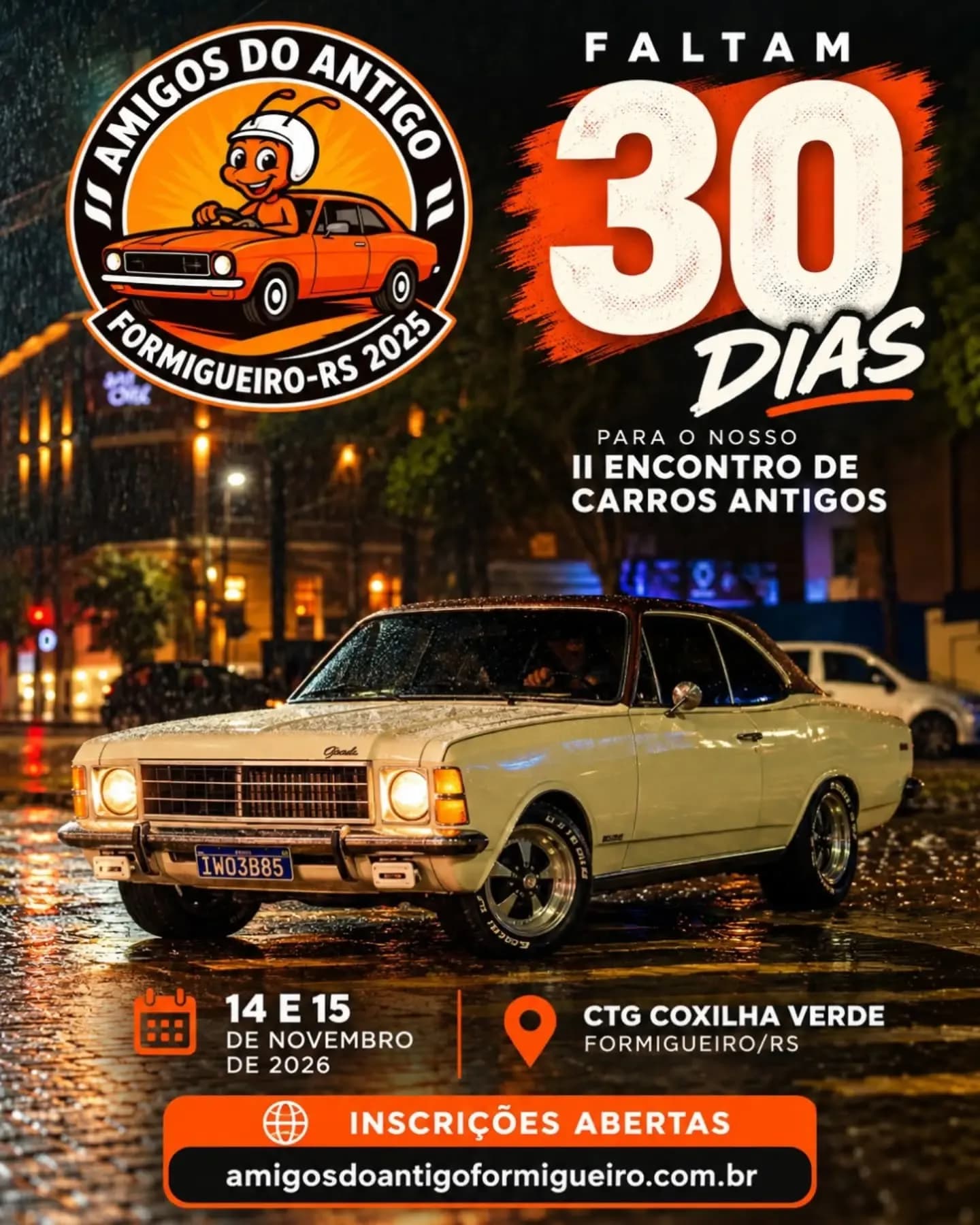 II Encontro de Carros Antigos de Formigueiro