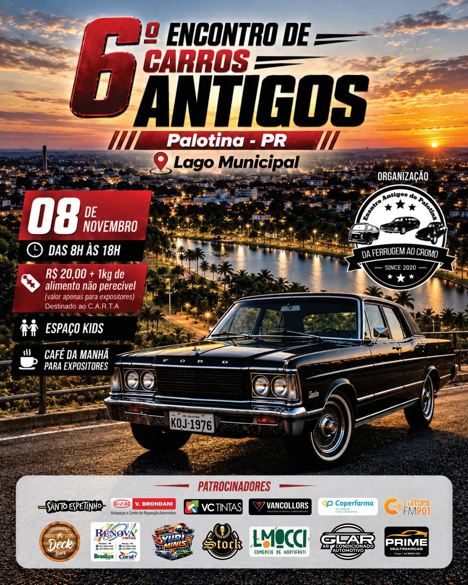 6º Encontro de Carros Antigos de Palotina