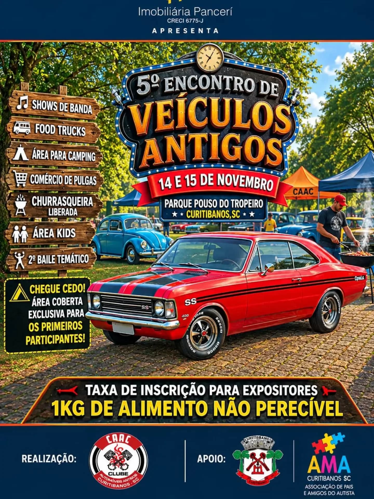 5º Encontro de Veículos Antigos de Curitibanos
