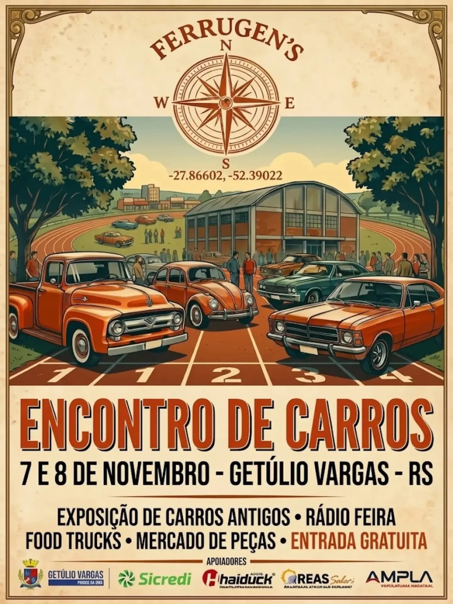 4º Encontro de Carros Antigos de Getúlio Vargas