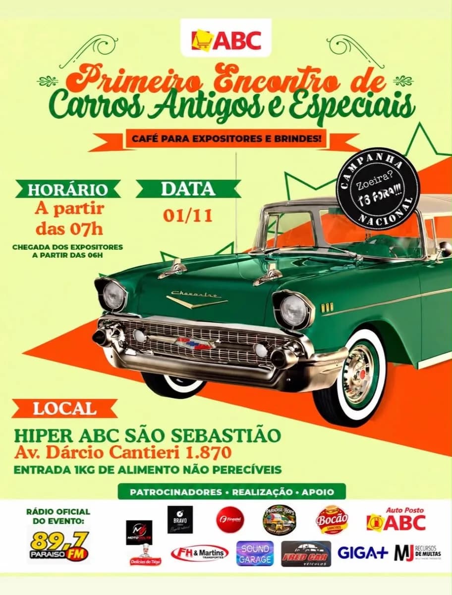 Primeiro Encontro de Carros Antigos e Especiais