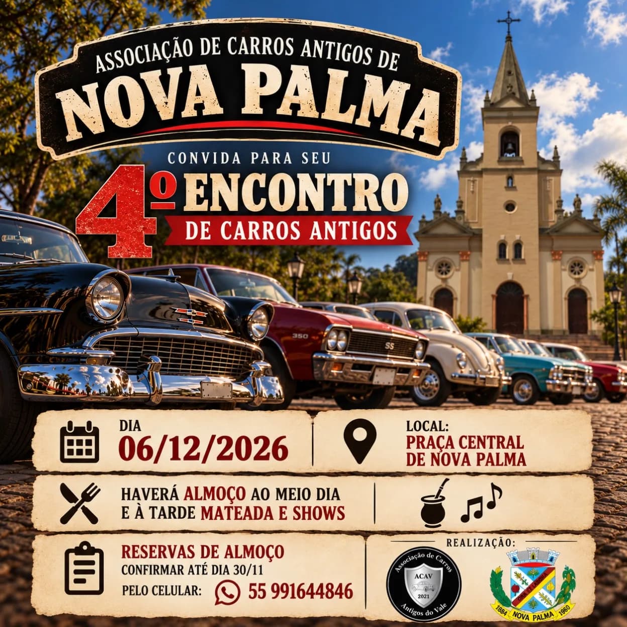 4º Encontro de Carros Antigos de Nova Palma