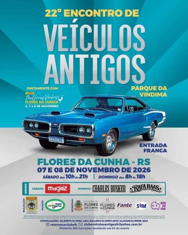 22° Encontro de Veículos Antigos