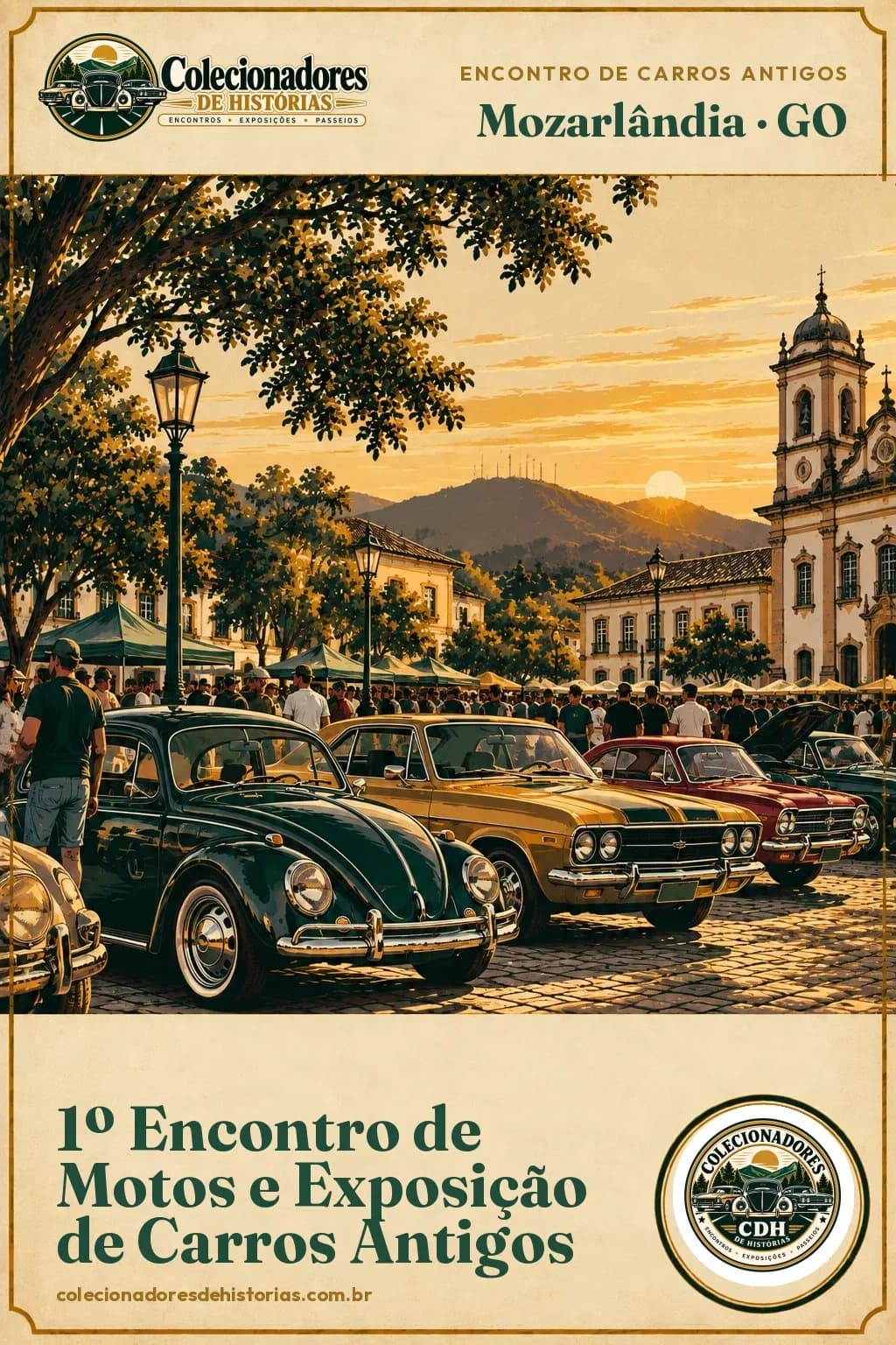 1º Encontro de Motos e Exposição de Carros Antigos