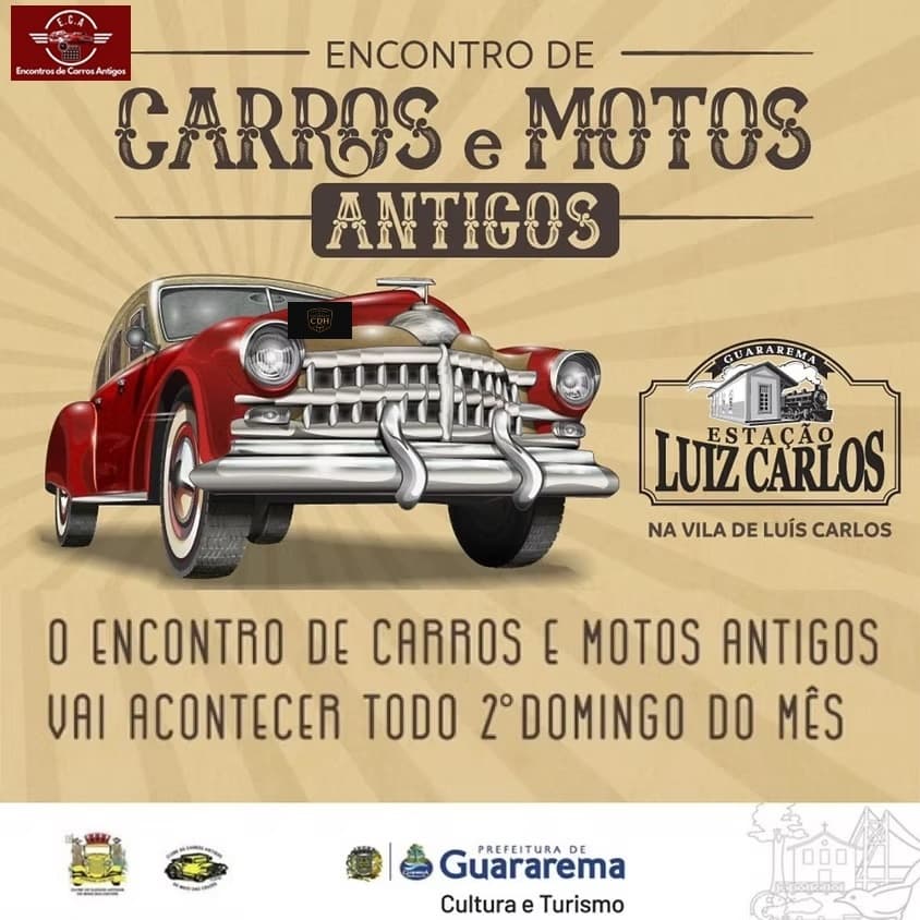 Encontro de carros e motos antigos - Guararema, SP