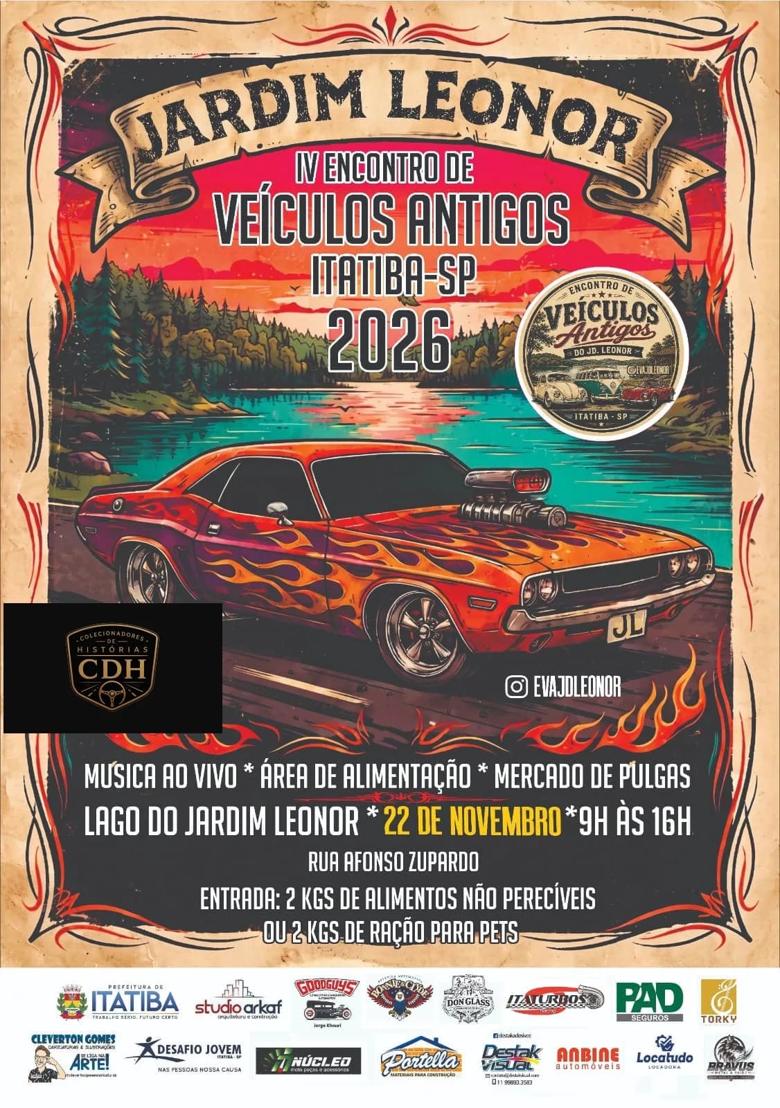 Encontro de veículos antigos - Itatiba, SP