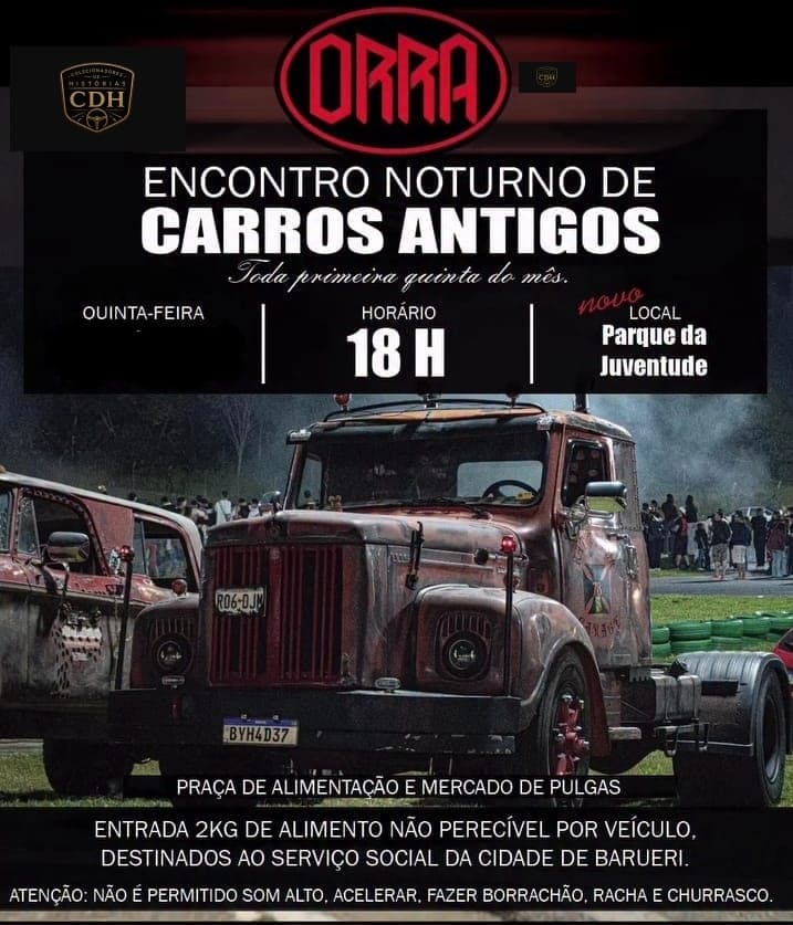 ORRA encontro noturno de carros antigos - Barueri, SP