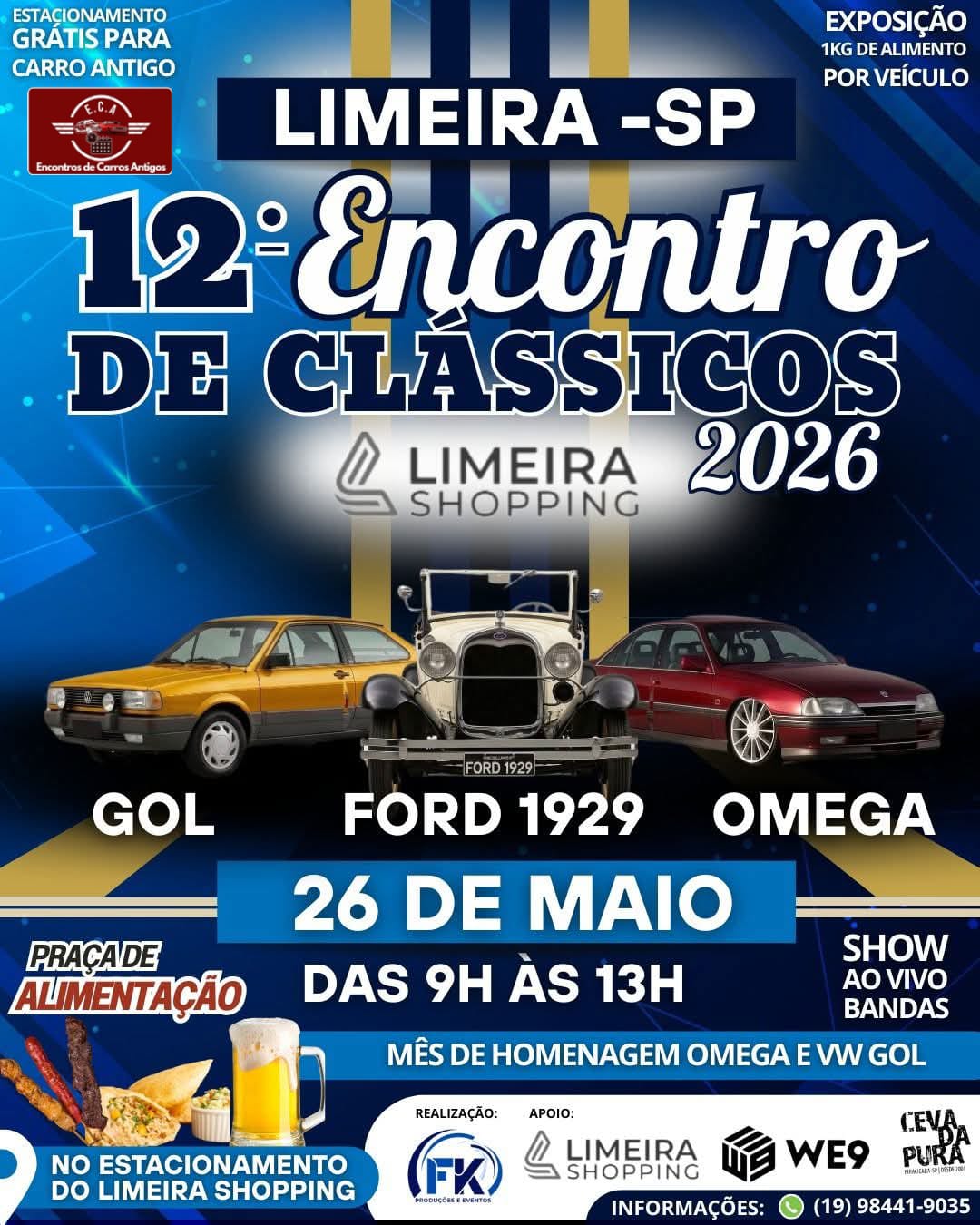 12º Encontro carros clássicos - Limeira, SP