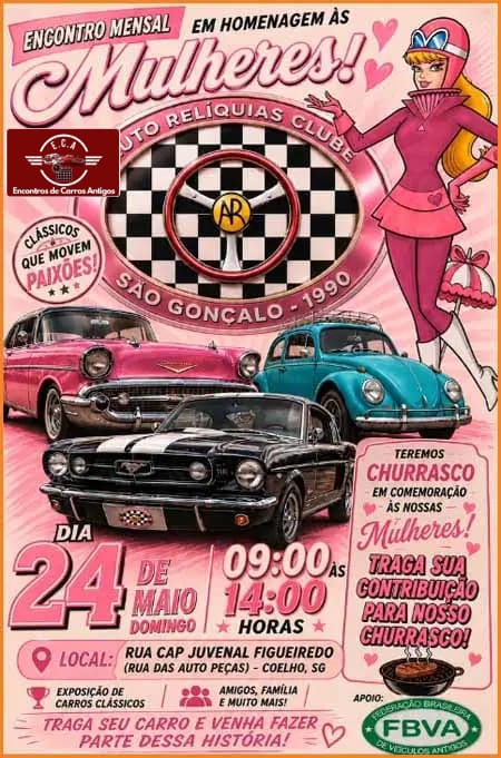 Folder de Encontro em homenagem às mulhers - São Gonçalo, RJ