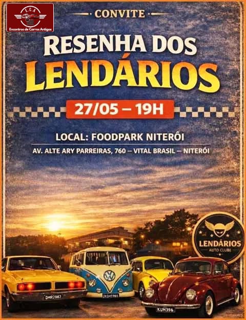 Folder de Resenha dos Lendários - Niterói, RJ