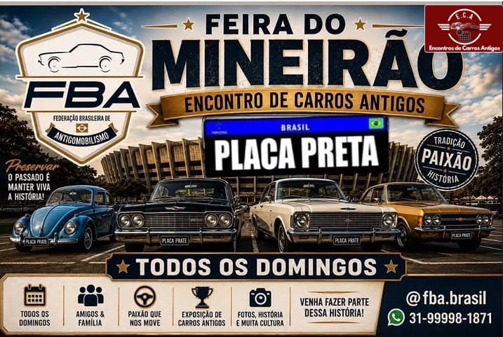 Folder de Feira / Encontro do Mineirão - Belo Horizonte, MG