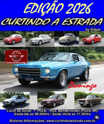 Folder de Edição 2026 curtindo a estrada São Paulo - SP