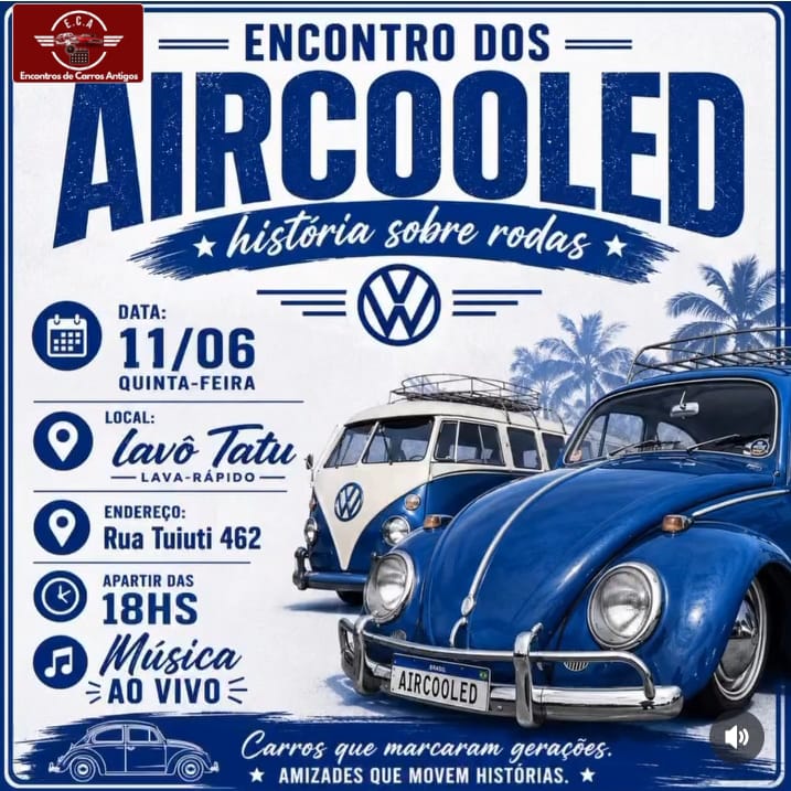 Folder de Encontro dos Aircooled Tatuapé - São Paulo, SP